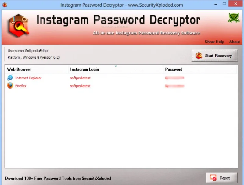 Instagram Password Decryptor