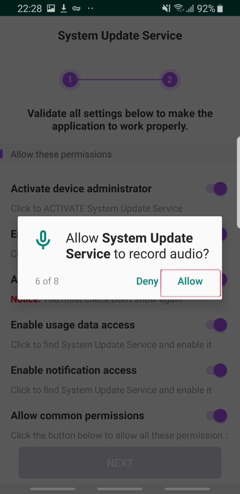 install guide of aispyer for android