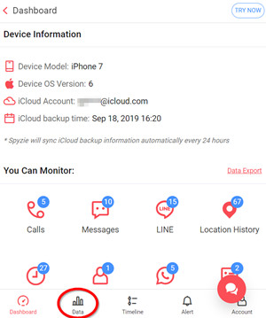 spyzie track web activities iphone